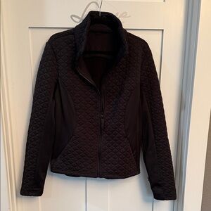 Avia Women's Quilted Black Bomber Jacket